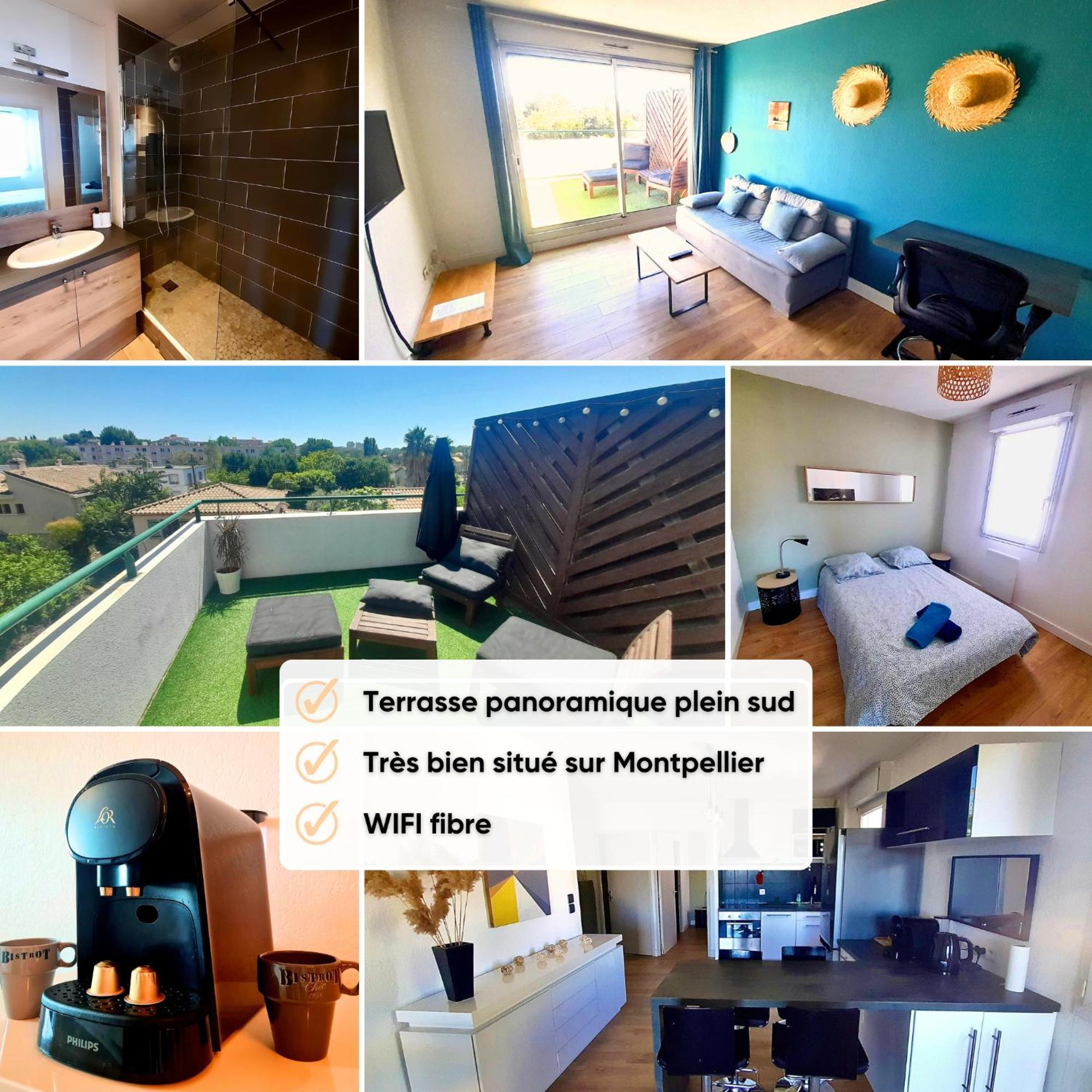 Ferienwohnung Terrasse De La Pompignane - T2 Lumineux Plein Sud Montpellier Exterior foto